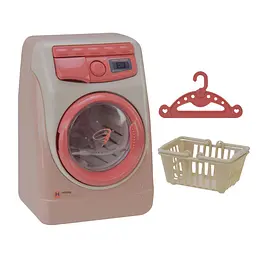 Пральна машина YH129-3C/3S на батарейках, світло, звук, в коробці (6982005400297) Бежевий