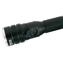Ліхтар ручний X-Balog BL-611-P50, світлодіодний потужний акумуляторний з USB заряджанням, чорний - мініатюра 5