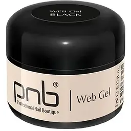 Гель павутинка PNB UV/LED Web Gel Black 5 мл - мініатюра 2