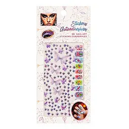 Декоративні наклейки Bambi XY-030(Violet) для манікюру та макіяжу