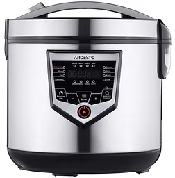 Мультиварка Ardesto MC-X16X, Inox, 860W, 4л, 16 програм, LED-дисплей, електронне керування, антипригарне керамічне покриття чаші, програма Твій рецепт, книга рецептів, ополоник, друшляк