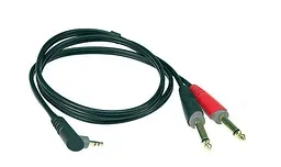 Коммутационный кабель Mini Jack— 2хJack 1 м KLOTZ AY5A0100 - мініатюра 1