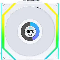 Вентилятор Lian Li UNI Fan SL WIRELESS LCD 120-1 (G99.12SLLCD1W1W.00) White - мініатюра 1