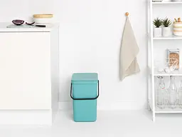 Відро для сміття Brabantia Sort&Go, 25 л, м'ятний (129902) - мініатюра 4