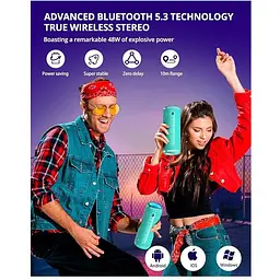 Портативна колонка Tronsmart Lite T7 24W TWS Bluetooth Light Green - мініатюра 7