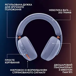 Ігрова гарнітура Logitech G325 Lightspeed Wireless Lilac (981-001538) - мініатюра 9
