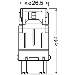 Комплект світлодіодних ламп OSRAM LEDriving SL 3157DYP-02B PY27/7W W2,5x16q 12V Amber (2 шт) - мініатюра 2