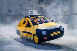 Ігровий набір Jazwares Fortnite Joy Ride Vehicle Taxi Cab, автомобіль і фігурка (FNT0817) - мініатюра 12