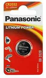 Батарея Panasonic CR-2032 Lithium 3V блістер 1 шт