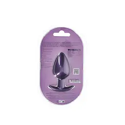 Анальна пробка Ouch! Smooth Anal Plug Metallic L 8.9 см (фіолетовий) - мініатюра 5