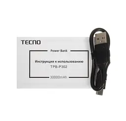 Повербанк Tecno 30000 mAh 22.5W Black - мініатюра 5