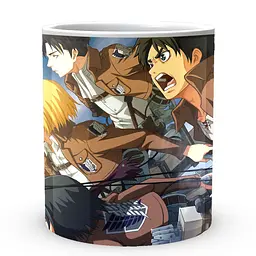 Кухоль GeekLand Attack on Titan Атака Титані Ерен Армін Леві AOT 002.22 330 мл білий - мініатюра 2