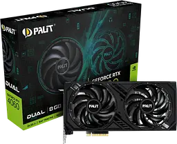 Відеокарта GeForce RTX 4060 8GB Palit Dual (NE64060019P1-1070D) Б/В