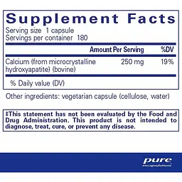 Кальцій Pure Encapsulations 180 капсул - мініатюра 2