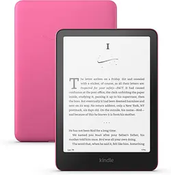Електронна книга Amazon Kindle Paperwhite 12th Gen 2024 Raspberry, 16GB, 7 HD E Ink Carta дисплей, покриття антивідблиску, сенсорний екран, підсвічування, Bluetooth/Wi-Fi, захист від вологи, 300 dpi, рожева