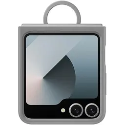 Оригінальний силіконовий чохол із кільцем Silicone Cover with Ring для Samsung Galaxy Z Flip6/Flip 7 FE/ Flip5 Gray EF-PF741TJEGUA SM-F741/SM-F761/SM-F731 - мініатюра 7
