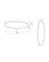 Люстра Nowodvorski 11603 Circolo LED M 1x21W 3000K 660Lm IP20 Біла - мініатюра 6