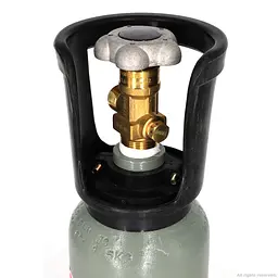 Балон CO2 з плоским дном Aqua Nova , метал, 2 л (NCO2-2L-GRAY) - мініатюра 3