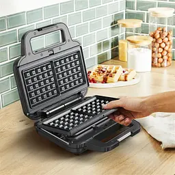 Мультимейкер Tefal UltraCompact 3in1 700 Вт тефлон 3 пластини метал чорно-сірий - мініатюра 4