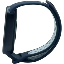Ремінець Becover Vents Style для Xiaomi Mi Smart Band 9 Blue-White (711987) - мініатюра 2