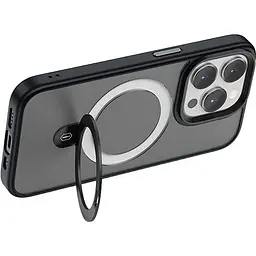 Чохол WiWU Protective Magnetic Alloy Stand Case для Apple iPhone 15 Pro Black [96967] - мініатюра 5