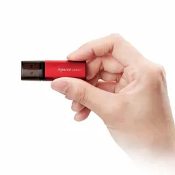 USB флеш накопичувач Apacer 64GB AH25B Red USB 3.1 Gen1 (AP64GAH25BR-1) - мініатюра 4