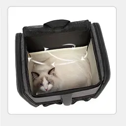 Сумка-рюкзак для домашніх тварин Voyager Pet LVT24013 Grey - мініатюра 7