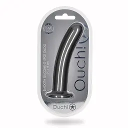 Фалоімітатор Ouch! Smooth G-Spot Dildo 7'' 17.7 см (сірий) - мініатюра 17