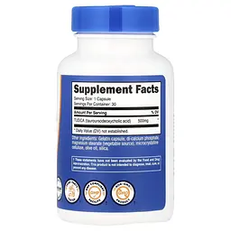 Тауроурсодезоксихолева кислота Nutricost TUDCA 500 мг 30 капсул - мініатюра 2