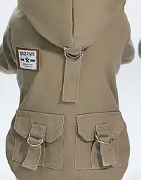Пальто для собак Derby Military Coat, Khaki, M Хакі - мініатюра 5