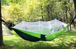 Туристичний гамак з москітною сіткою UKC Hammock Net зелений - мініатюра 2