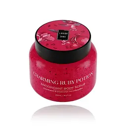 Скраб для тіла антиоксидантний з мікроелементами LAVISH CARE BODY SCRUBS - CHARMING RUBY POTION гранатовий, 250 мл - мініатюра 2