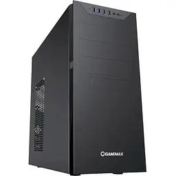 Корпус GameMax MT833-2U3 чорний, без БЖ, Miditower, ATX/MicroATX/Mini-ITX, 2хUSB 3.0,2хUSB 2.0, 441х185х420 мм, 0.5мм (MT833-2U3)