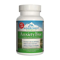 Вітамінно-мінеральний комплекс Ridgecrest Herbals Комплекс для Зниження Стресу, Anxiety Free, RidgeCrest Herba (RDH-00320)