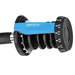Гантель розбірна регульована Gymtek 2,5-24кг синій - мініатюра 10