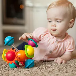 Іграшка-прорізувач Fat Brain Toys Wimzle Сенсорні кулі (F136ML) - мініатюра 6