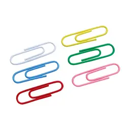 Скріпки канцелярські Axent rounded, colored, 28 мм, 100 шт. (4106-А)