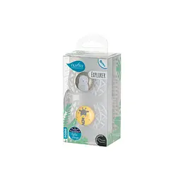 Пустушка Nuvita 7086 Air55 Explorer ортодонтична 6m+ (ведмідь жираф) 2 шт NV7086N - мініатюра 3