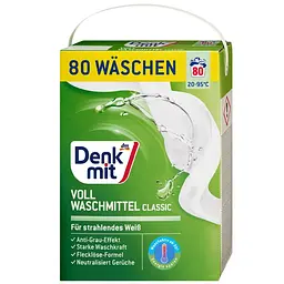 Пральний порошок для білої білизни DenkMit, 80 прань