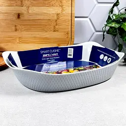 Форма скляна Luminarc Smart Cuisine Wavy Granit для запікання овальна 34 x 25 см (X1629) - мініатюра 3
