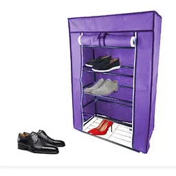 Стелаж тканинний для зберігання взуття Combination Shoe Frame 60X30X90 Фіолетовий