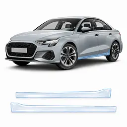 Антигравійна захисна бронеплівка за лекалами для Audi A3 8Y facelift 2024- нижня зона кузова