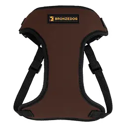 Шлея для собак дрібних порід Bronzedog Sport M 22х20х2 см коричнева - мініатюра 2