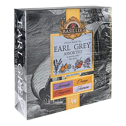 Набір чорного чаю Basilur Earl Grey Assorted, 40 пакетиків (896894) - мініатюра 2