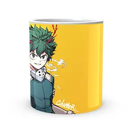 Кружка GeekLand Моя геройська академія My Hero Academia Деку на жовтому тлі MHA 02.550 - мініатюра 2
