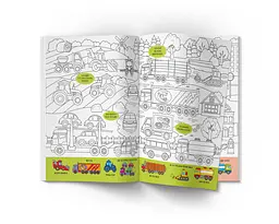 Віммельбух-розмальовка Кристал Бук Транспорт, 16 сторінок (F00029639) - мініатюра 4