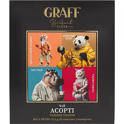 Чай зелений та чорний байховий Graff Асорті чайних смаків ECHG 52.8 г (32 шт. x 1.65 г) - мініатюра 2