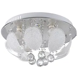 Люстра стельова Brille кришталева з пультом LED E14 WH (BCL-418S/4)