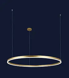 Люстра led світильник кільця підвісна Levistella 918LP450-1 GD 1000MM - мініатюра 2