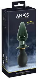 Анальний стимулятор - ANOS Double-Ended Butt Plug With Vibration